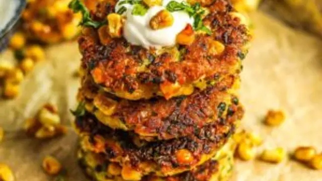 क्रिस्पी ज़ूकिनी कॉर्न पकोड़ा ( Crispy Zucchini Corn Fritters Recipe )